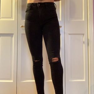 American eagle black skinny jeans